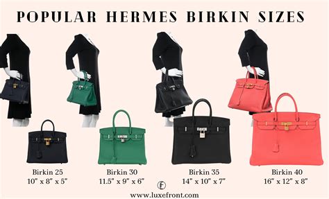 hermes birkin measurements|hermes birkin size chart.